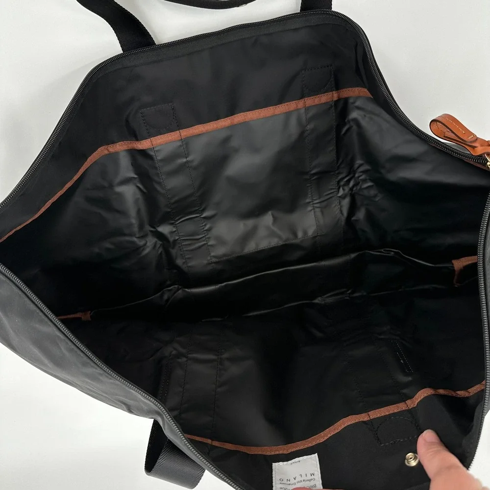 Brics X-Collection Folding Duffle‎ Bag Black Branded Subaru Nylon Weekend *READ*